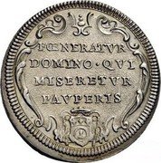 Italy Testone Benedict XIII ND (1729) ND(1729)-V KM# 819 FŒNERATVR DOMINO QVI MISERETVR PAVPERIS coin reverse Italy Testone Benedict XIII ND (1729) ND(1729)-V KM# 819 FŒNERATVR DOMINO QVI MISERETVR PAVPERIS coin reverse