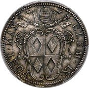 Italy Testone Clement IX ND KM# 309 PONT MAX CLEM XI coin obverse Italy Testone Clement IX ND KM# 309 PONT MAX CLEM XI coin obverse