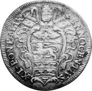 Italy Testone Innocent XI ND KM# 447 INNOCENTIVS XI PONT MAX coin obverse Italy Testone Innocent XI ND KM# 447 INNOCENTIVS XI PONT MAX coin obverse