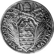 Italy Testone Innocent XI ND KM# 443 INNOCENTIVS XI PONT MAX coin obverse Italy Testone Innocent XI ND KM# 443 INNOCENTIVS XI PONT MAX coin obverse