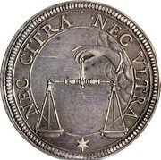 Italy Testone Alexander VII ND KM# 278.2 NEC CITRA NEC VLTRA coin reverse Italy Testone Alexander VII ND KM# 278.2 NEC CITRA NEC VLTRA coin reverse