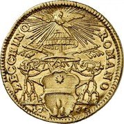 Italy Zecchino Papacy Coinage 1730 KM# 840 ZECCHINO ROMANO coin obverse Italy Zecchino Papacy Coinage 1730 KM# 840 ZECCHINO ROMANO coin obverse
