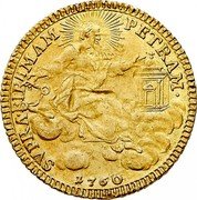 Italy Zecchino Clement XIII 1760 1760-III KM# 999 SVPRA FIR MAM PETRAM 1760 coin reverse Italy Zecchino Clement XIII 1760 1760-III KM# 999 SVPRA FIR MAM PETRAM 1760 coin reverse