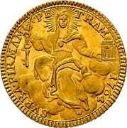 Italy Zecchino Clement XIII 1764 1764-VI KM# 984 SVPRAFIRMAM PE TRAM 1759 coin reverse Italy Zecchino Clement XIII 1764 1764-VI KM# 984 SVPRAFIRMAM PE TRAM 1759 coin reverse