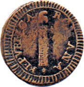 Italy 1/2 Baiocco Fermo Coinage 1798 KM# 8 REPVBLICA ROMANA coin obverse Italy 1/2 Baiocco Fermo Coinage 1798 KM# 8 REPVBLICA ROMANA coin obverse