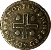 Italy 1/2 Cagliarese Carlo Emanuele III 1736 KM# 30 DVX SAB ET MONTISF PRINC PED coin reverse Italy 1/2 Cagliarese Carlo Emanuele III 1736 KM# 30 DVX SAB ET MONTISF PRINC PED coin reverse