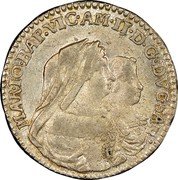Italy 1/2 Lira (10 Soldi) Vittorio Amedeo II 1680 KM# 289 MAR IO BAP VIC AM II D G DVC SAB coin obverse Italy 1/2 Lira (10 Soldi) Vittorio Amedeo II 1680 KM# 289 MAR IO BAP VIC AM II D G DVC SAB coin obverse