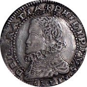 Italy 1/2 Scudo Filippo III. Sicily 1610 DC KM# 14 PHILIPPVS III DEI GRATIA coin obverse Italy 1/2 Scudo Filippo III. Sicily 1610 DC KM# 14 PHILIPPVS III DEI GRATIA coin obverse