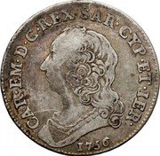 Italy 1/2 Scudo Carlo Emanuele III 1756 KM# 47 CAR EM D G REX SAR CYP ET IER 1765 coin obverse Italy 1/2 Scudo Carlo Emanuele III 1756 KM# 47 CAR EM D G REX SAR CYP ET IER 1765 coin obverse