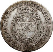 Italy 1/2 Scudo Carlo Emanuele III 1756 KM# 47 DVX SABAVD ET MONTISFER PRINC PEDEM & coin reverse Italy 1/2 Scudo Carlo Emanuele III 1756 KM# 47 DVX SABAVD ET MONTISFER PRINC PEDEM & coin reverse