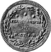 Italy 1/2 Scudo Ferdinando IV 1800 R KM# 30 FERDINANDUS IV ... ET S R coin obverse Italy 1/2 Scudo Ferdinando IV 1800 R KM# 30 FERDINANDUS IV ... ET S R coin obverse