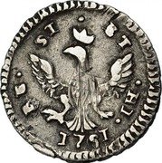 Italy 1/2 Tari (Mezzo Tari) Carlo. Sicily 1751 KM# 174 RE SI ET HI 1751 coin reverse Italy 1/2 Tari (Mezzo Tari) Carlo. Sicily 1751 KM# 174 RE SI ET HI 1751 coin reverse