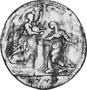 Italy 1/2 Zecchino Carlo Emanuele III 1744 KM# 40 1744 coin reverse Italy 1/2 Zecchino Carlo Emanuele III 1744 KM# 40 1744 coin reverse