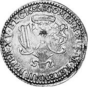 Italy 1/4 Filippo Antonio Gaetano 1686 KM# 25 COMES M XI BAR RETENNII IMPER XV ET C 1686 coin reverse Italy 1/4 Filippo Antonio Gaetano 1686 KM# 25 COMES M XI BAR RETENNII IMPER XV ET C 1686 coin reverse