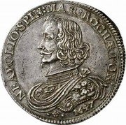 Italy 1/4 Scudo Napoleone Spinola 1647 KM# 5 NEAPOLIO SPIN MAR ROCHÆ FOR 1647 coin obverse Italy 1/4 Scudo Napoleone Spinola 1647 KM# 5 NEAPOLIO SPIN MAR ROCHÆ FOR 1647 coin obverse
