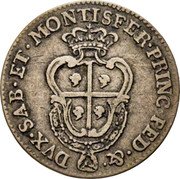 Italy 1/4 Scudo Carlo Emanuele III 1770 KM# 58 DUX SAB ET MONTISFER PRINC PED & coin reverse Italy 1/4 Scudo Carlo Emanuele III 1770 KM# 58 DUX SAB ET MONTISFER PRINC PED & coin reverse