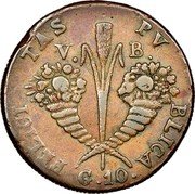 Italy 10 Grani Ferdinando III 1814 VB KM# 251 FELICI TAS PV BLICA V B G 10 coin reverse Italy 10 Grani Ferdinando III 1814 VB KM# 251 FELICI TAS PV BLICA V B G 10 coin reverse
