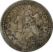 Italy 10 Soldo Odoardo Farnese ND KM# 7 S HILAR PARME PROT SOLD X coin reverse Italy 10 Soldo Odoardo Farnese ND KM# 7 S HILAR PARME PROT SOLD X coin reverse