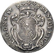 Italy 15 Soldo 1746 KM# A16 San Martino/ Commune Standard Coinage RISPUBLICA LUCENSIS coin obverse Italy 15 Soldo 1746 KM# A16 San Martino/ Commune Standard Coinage RISPUBLICA LUCENSIS coin obverse