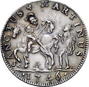 Italy 15 Soldo 1746 KM# A16 San Martino/ Commune Standard Coinage SANCTUS MARTINUS 1746 coin reverse Italy 15 Soldo 1746 KM# A16 San Martino/ Commune Standard Coinage SANCTUS MARTINUS 1746 coin reverse