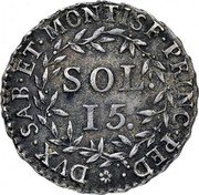 Italy 15 Soldo Vittorio Amedeo III 1794 KM# 93 DVX SAB ET MONTISF PRINC PED SOL 15 coin reverse Italy 15 Soldo Vittorio Amedeo III 1794 KM# 93 DVX SAB ET MONTISF PRINC PED SOL 15 coin reverse
