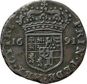 Italy 2 1/2 Soldo Vittorio Amedeo II 1691 KM# 332 PRIN PEDE REX CYPRI 16 91 coin reverse Italy 2 1/2 Soldo Vittorio Amedeo II 1691 KM# 332 PRIN PEDE REX CYPRI 16 91 coin reverse