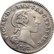 Italy 2.6 Soldo Vittorio Amedeo III 1782 KM# 82 VIC AM D G REX SAR CYP ET IER 1782 coin obverse Italy 2.6 Soldo Vittorio Amedeo III 1782 KM# 82 VIC AM D G REX SAR CYP ET IER 1782 coin obverse