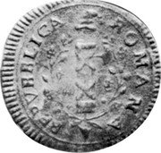 Italy 2 Baiocchi Pergola Coinage 1798 AP KM# 7.1 ROMANA REPVBBLICA coin obverse Italy 2 Baiocchi Pergola Coinage 1798 AP KM# 7.1 ROMANA REPVBBLICA coin obverse