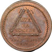Italy 2 Baiocchi Eagle on Fasces 1798 TM KM# 5 DVE BA IOCCHI coin reverse Italy 2 Baiocchi Eagle on Fasces 1798 TM KM# 5 DVE BA IOCCHI coin reverse