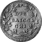 Italy 2 Baiocchi Fasces 1799 KM# 7.3 DVE BAIOC CHI coin reverse Italy 2 Baiocchi Fasces 1799 KM# 7.3 DVE BAIOC CHI coin reverse