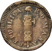 Italy 2 Baiocchi Fasces 1799 R KM# 7.2 REPUBLICA/ROMANA G H coin obverse Italy 2 Baiocchi Fasces 1799 R KM# 7.2 REPUBLICA/ROMANA G H coin obverse