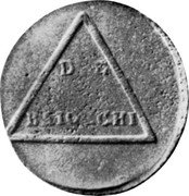 Italy 2 Baiocchi Triangle. Perugia ND (1799) VII KM# 15 DVE BAIOCCHI coin reverse Italy 2 Baiocchi Triangle. Perugia ND (1799) VII KM# 15 DVE BAIOCCHI coin reverse