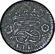 Italy 2 Denari Vittorio Amedeo II 1718 KM# 362 1718 coin reverse Italy 2 Denari Vittorio Amedeo II 1718 KM# 362 1718 coin reverse