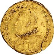Italy 2 Doppie Odoardo 1624 KM# 10 ODOARD FARN PLA ET PAR DVX V coin obverse Italy 2 Doppie Odoardo 1624 KM# 10 ODOARD FARN PLA ET PAR DVX V coin obverse