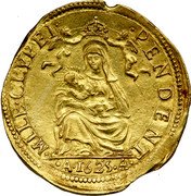 Italy 2 Doppie Odardo Farnese 1625 AA FR# 911.1 MILE SLYPEI PENDET A 1625 A coin reverse Italy 2 Doppie Odardo Farnese 1625 AA FR# 911.1 MILE SLYPEI PENDET A 1625 A coin reverse