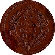 Italy 2 Grani Carlo. Sicily 1738 FN-IH KM# 161 VT COMMO DIVS 1738 coin reverse Italy 2 Grani Carlo. Sicily 1738 FN-IH KM# 161 VT COMMO DIVS 1738 coin reverse