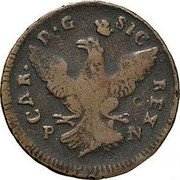 Italy 2 Grani Carlo. Sicily 1755 FN KM# 188 CAR D G SIC REX PN coin obverse Italy 2 Grani Carlo. Sicily 1755 FN KM# 188 CAR D G SIC REX PN coin obverse