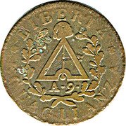 Italy 2 Soldo Piedmont Republic 1801 A(nno)9 C# 3 LIBERTÀ EGUAGLIANZA A.9 coin reverse Italy 2 Soldo Piedmont Republic 1801 A(nno)9 C# 3 LIBERTÀ EGUAGLIANZA A.9 coin reverse