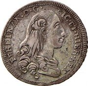 Italy 2 Tari Ferdinand I 1789 GLC KM# 216 FERDINAN. D. G. SIC. ET. HIER. REX coin obverse Italy 2 Tari Ferdinand I 1789 GLC KM# 216 FERDINAN. D. G. SIC. ET. HIER. REX coin obverse