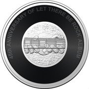Australia 20 Cents Let There Be Rock 45th Anniversary 2022 45TH ANNIVERSARY OF LET THERE BE ROCK ALBUM coin reverse