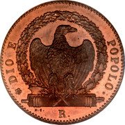 Italy 3 Baiocchi 1849 R KM# 23.3 Roman Republic/ Second Republic Standard Coinage DIO E POPOLO. R. coin reverse Italy 3 Baiocchi 1849 R KM# 23.3 Roman Republic/ Second Republic Standard Coinage DIO E POPOLO. R. coin reverse