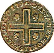 Italy 3 Cagliarese (6 Denari) Vittorio Amedeo III. Sardinia 1724 KM# 5 1724 DUX SAB ET MONTISF PRINC PED coin reverse Italy 3 Cagliarese (6 Denari) Vittorio Amedeo III. Sardinia 1724 KM# 5 1724 DUX SAB ET MONTISF PRINC PED coin reverse
