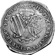 Italy 3 Filippi Antonio Gaetano 1686 KM# 29 COMS M XI BAR RETENI IMPER XV ET G 1686 coin reverse