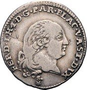 Italy 3 Lira Ferdinando di Borbone 1790 C# 8 FERD I H I D G PAR PLAC VAST DVX coin obverse Italy 3 Lira Ferdinando di Borbone 1790 C# 8 FERD I H I D G PAR PLAC VAST DVX coin obverse