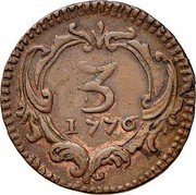 Italy 3 Picciolo Ferdinando I 1776 GLC KM# 194 3 1776 coin reverse Italy 3 Picciolo Ferdinando I 1776 GLC KM# 194 3 1776 coin reverse