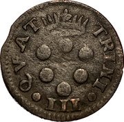 Italy 3 Quattrino (1 Soldo) Fian Gastone 1679 KM# 36 QUAT TRINI III coin obverse Italy 3 Quattrino (1 Soldo) Fian Gastone 1679 KM# 36 QUAT TRINI III coin obverse