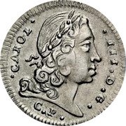 Italy 3 Tari Carlo III. Sicily 1733 CP//SM KM# 127 CAROL III D G C P coin obverse Italy 3 Tari Carlo III. Sicily 1733 CP//SM KM# 127 CAROL III D G C P coin obverse