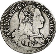 Italy 3 Tari Ferdinand IV von Bourbon 1787 GLC KM# 213 FERDINANDVS D G SIC ET HIER REX coin obverse Italy 3 Tari Ferdinand IV von Bourbon 1787 GLC KM# 213 FERDINANDVS D G SIC ET HIER REX coin obverse