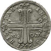 Italy 3 Tari Ferdinand IV von Bourbon 1796 Nd-OV KM# 234 HIS PAN INF ANS N D O V 1796 coin reverse Italy 3 Tari Ferdinand IV von Bourbon 1796 Nd-OV KM# 234 HIS PAN INF ANS N D O V 1796 coin reverse