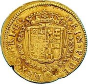 Italy 4 Scudo D'oro Carlo Emanuele II 1649 KM# 240 PRIN PEDEM REX CYPTRI EC. coin reverse Italy 4 Scudo D'oro Carlo Emanuele II 1649 KM# 240 PRIN PEDEM REX CYPTRI EC. coin reverse